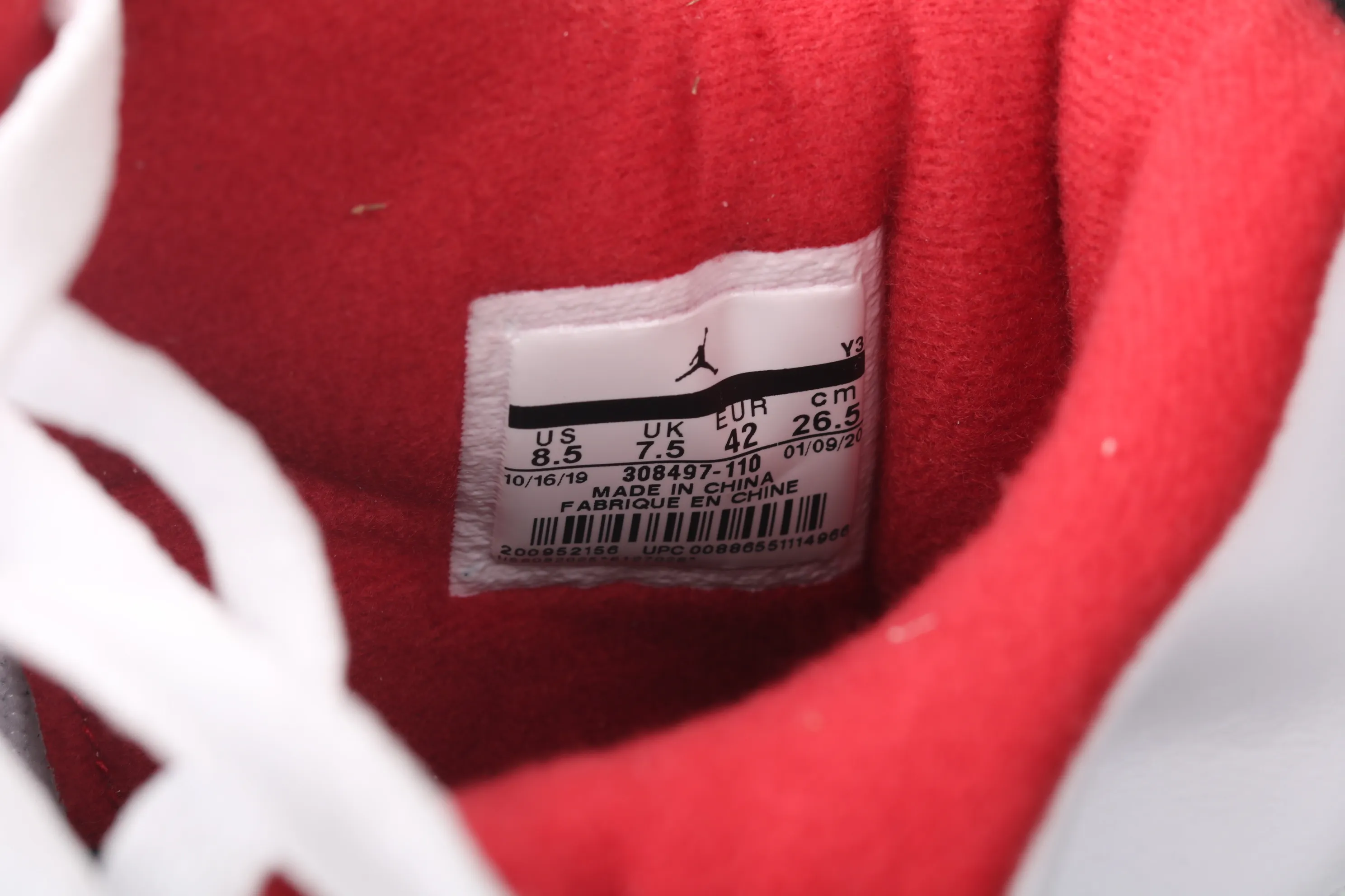 All categories Air Jordan Jordan series basketball shoes Air Jordan 4 new version Air Jordan 4 "Varsity Red" AJ4 Jordan 4 re-engraved first year white black red basketball shoes 308497-110